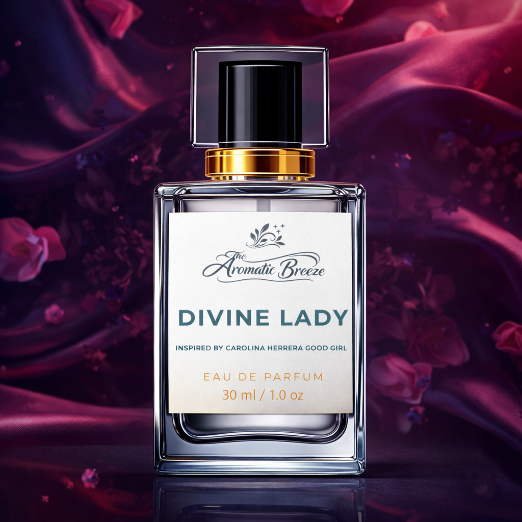 Introducing DIVINE LADY, a captivating fragrance inspired by the iconic Good Girl. Designed for women who embrace both elegance and confidence, this scent reflects the perfect balance between softness and strength. From the first spray, DIVINE LADY opens with a delightful burst of sweet and fresh notes that instantly uplift the senses. As it develops, delicate florals blend beautifully with warm undertones, creating a fragrance that feels romantic yet bold. The base settles into a smooth and sensual finish, leaving behind a long-lasting, unforgettable trail. Perfect for evenings, parties, special occasions, or whenever you want to feel empowered and glamorous, DIVINE LADY enhances your presence with charm and sophistication. 🌸 Fragrance Journey 🍒 Top Notes: Sweet & Fresh Accords 🌺 Heart Notes: Elegant Florals & Creamy Touch 🔥 Base Notes: Warm Amber, Vanilla & Soft Musk A sweet, warm and sensual fragrance crafted for confident women. 📦 Product Details INSPIRED BY GOOD GIRL Category: Women 💃 Genre: French Eau de Parfum (EDP) – 50ml Main Accord: Sweet • Floral • Warm ⚠️ Disclaimer This is an inspired fragrance and is not affiliated with the original brand.